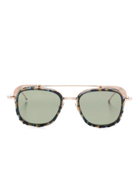 Thom Browne Eyewear tortoiseshell-effect sunglasses Pink UES808AG0003