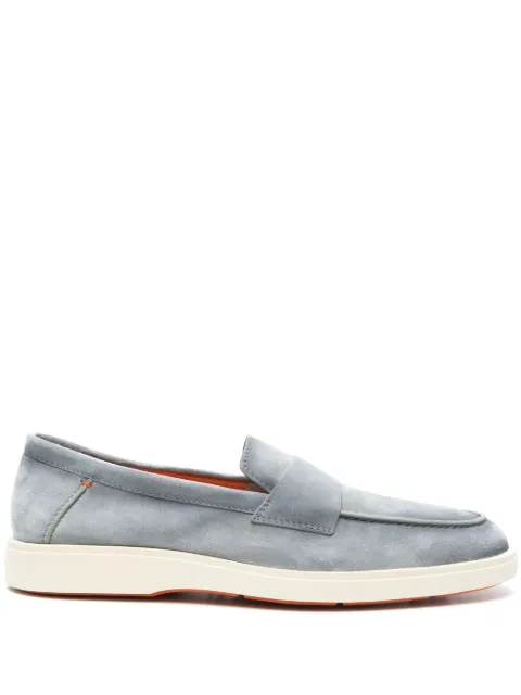 Santoni suede loafers Blue MGDT19051TICSEAA
