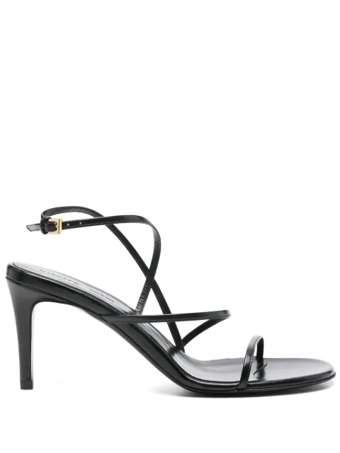 KHAITE 75mm Loop sandals Black F3075920200