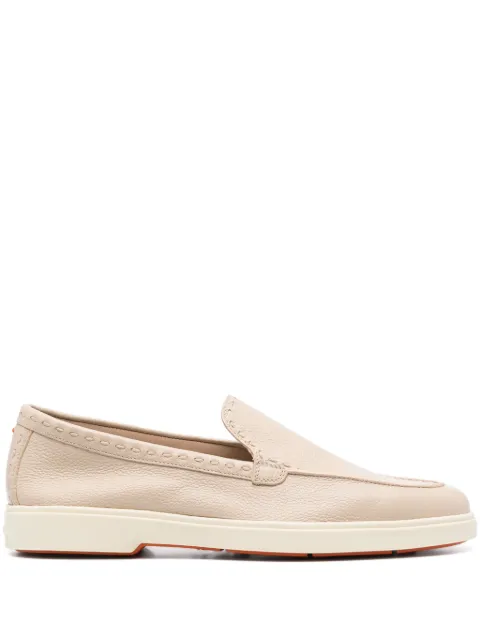 Santoni leather loafers Neutrals WUYA71436TISSWKAPINK