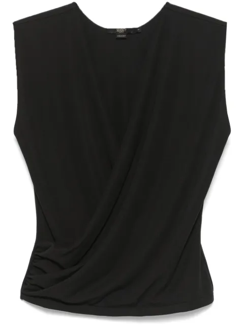Seventy draped-detail top Black MJ1987890186
