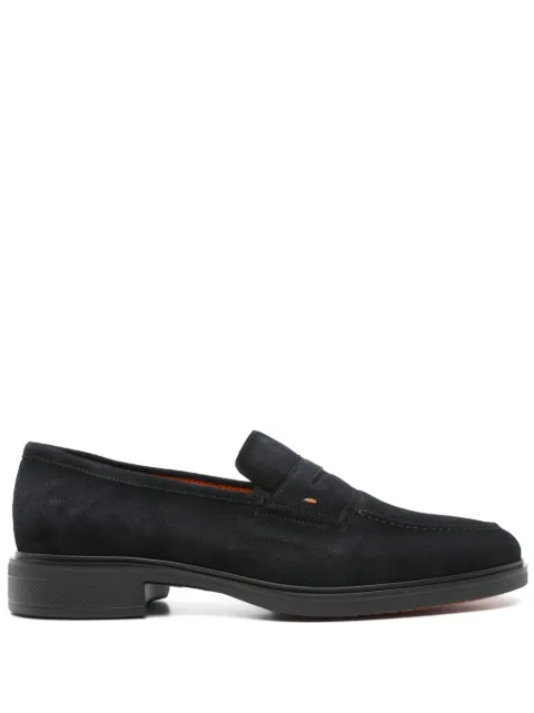Santoni suede loafers Blue MGEO18964NEAXGEX