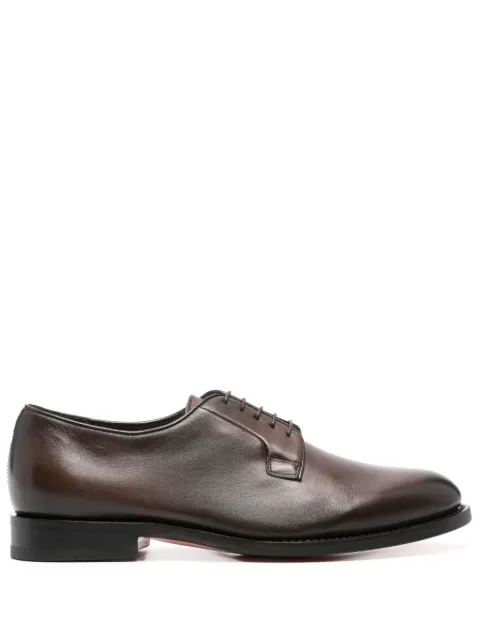Santoni leather derby shoes Brown MCCO19046PD7SGFR