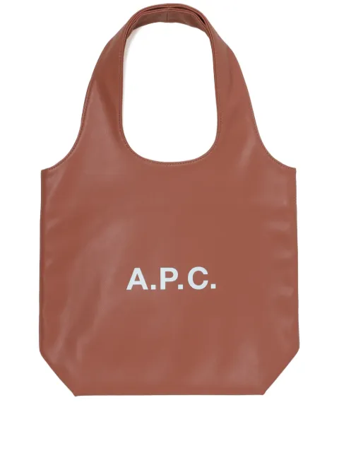 A.P.C. small Ninon tote bag Brown PUAATM61861