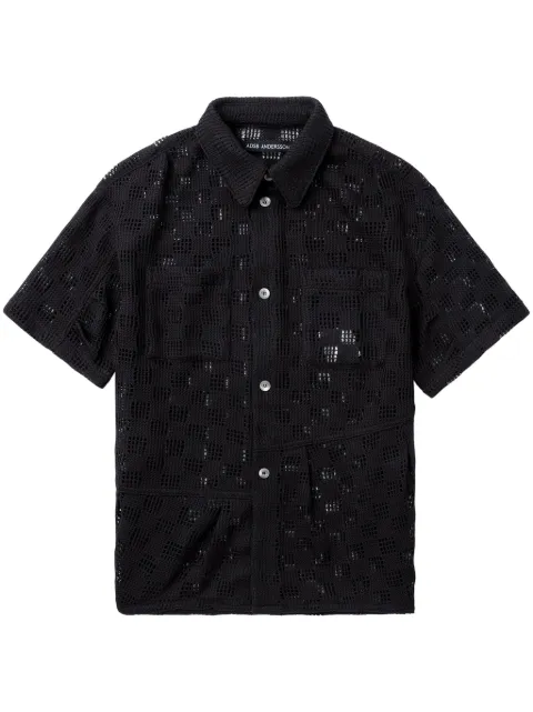 Andersson Bell Crochet shirt Black ATB1234M