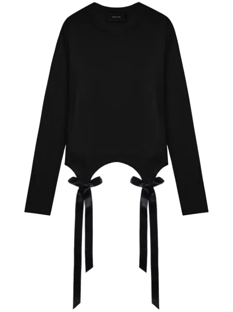 Simone Rocha Bow Tail Easy T-shirt Black 53130571BLACK