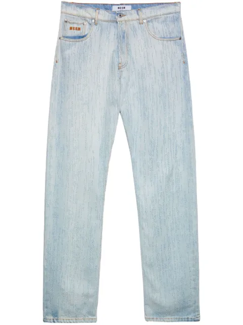 MSGM stitch-detail jeans Blue 3840MP230257085