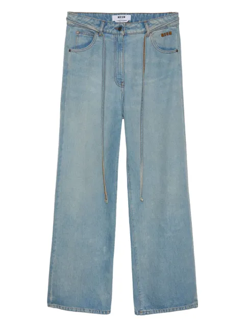 MSGM cotton straight jeans Blue 3841MDP234L257275