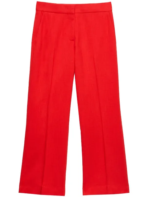 MSGM straight cropped trousers Red 3841MDP17257106