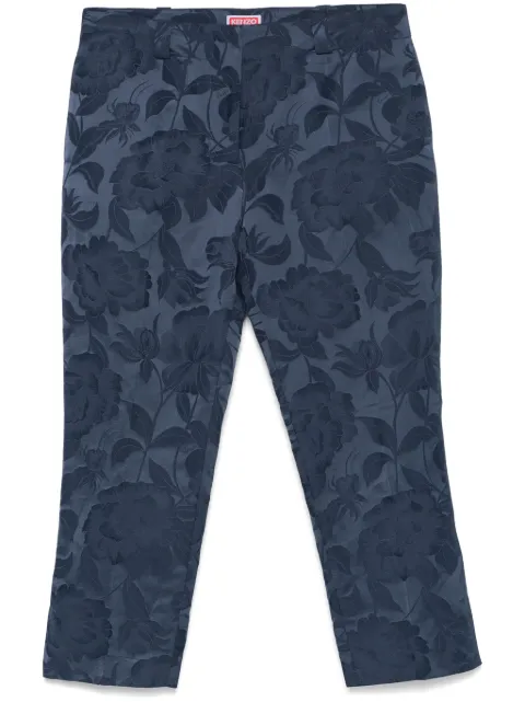 Kenzo peonies trousers Blue FF52PA0939JG
