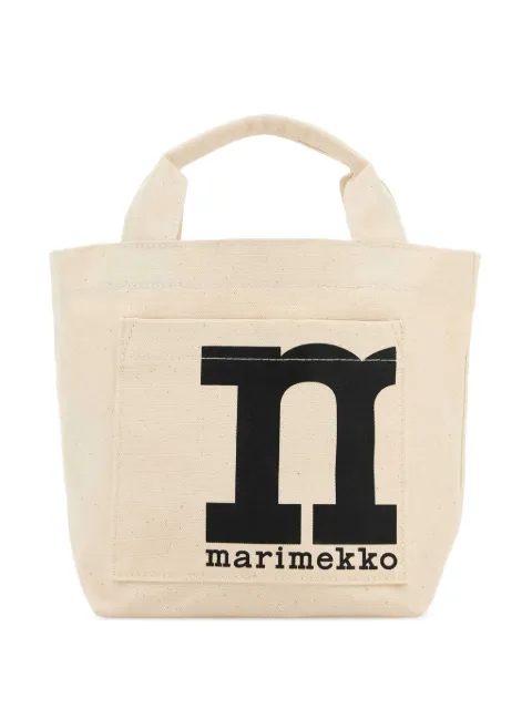 Marimekko canvas tote bag Neutrals 091979