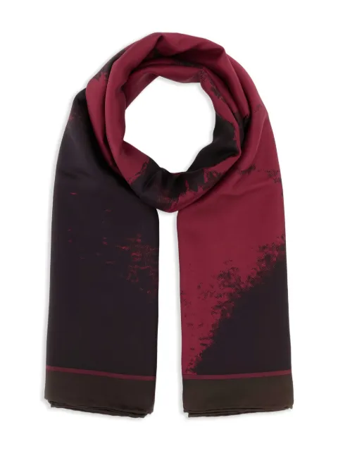 Alexander McQueen abstract-print scarf Red 8164333001Q