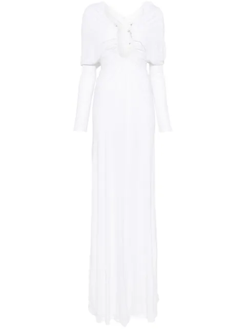 Christopher Esber Arced Palm maxi dress White 25013422