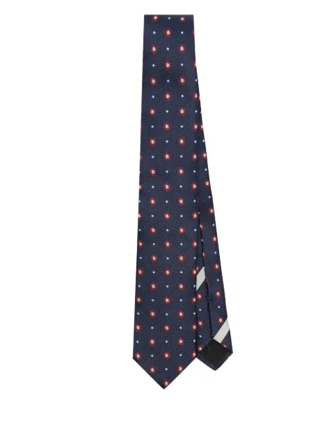 Valentino Garavani pattern-jacquard tie Blue YEV194TEM