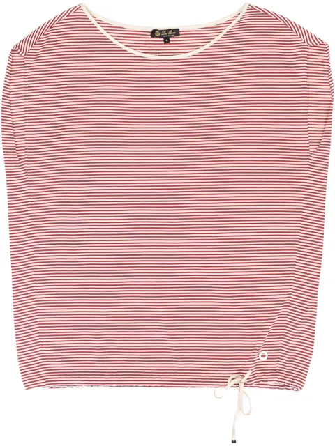 Loro Piana striped silk vest White FAG1778FYX3