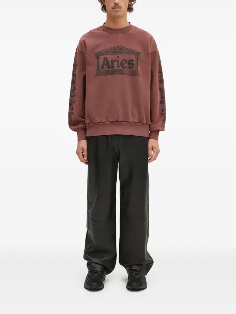 Aries temple-print sweatshirt Red AR2003302