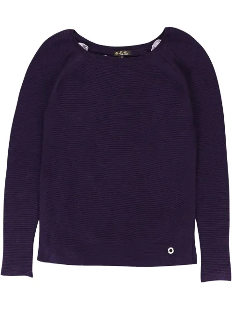 Loro Piana scoop-neck cashmere sweater Purple FAF8408B92F