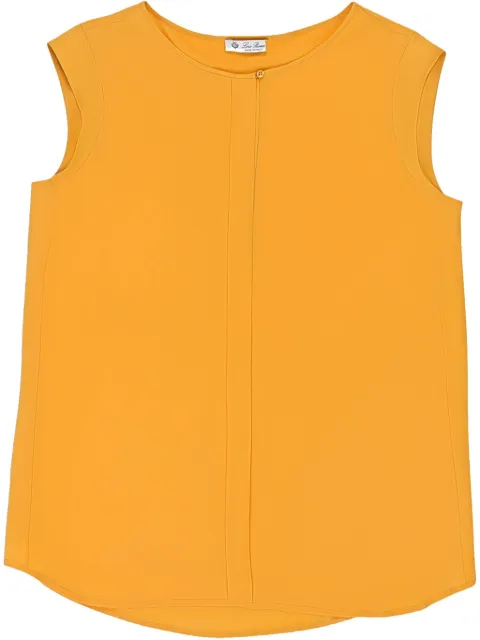 Loro Piana scoop-neck vest Orange FAG1183L425