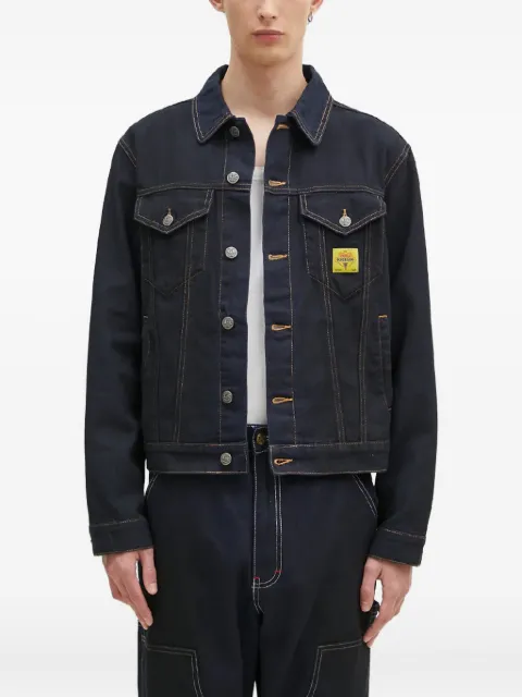 ICECREAM contrast-stitch denim jacket Blue ICW008