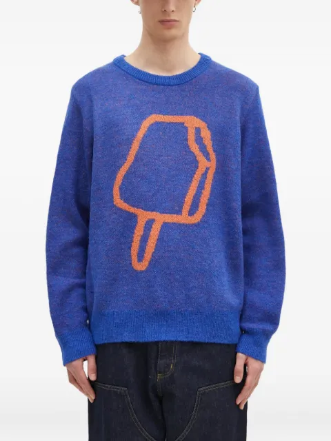 ICECREAM ice cream motif sweater Blue IC24436