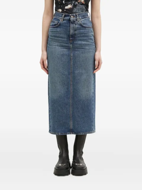 Fiorucci high-waisted denim midi skirt Blue W01FPDSK176DN01DN02