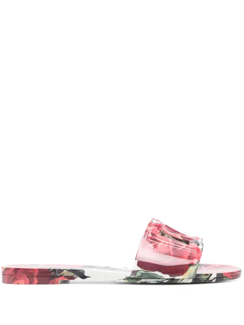 Dolce & Gabbana floral-print slides Pink CW2215A6L05