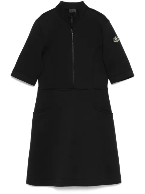 Moncler Year of the Snake-patch neoprene mini dress Black K10938I0000189AR3