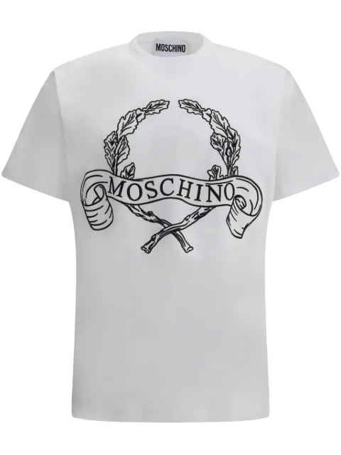 Moschino logo-print T-shirt White 251ZZA07220241