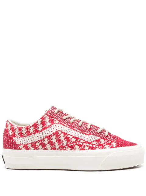 Vans intarsia-knit sneakers Red VN000D8HESW1