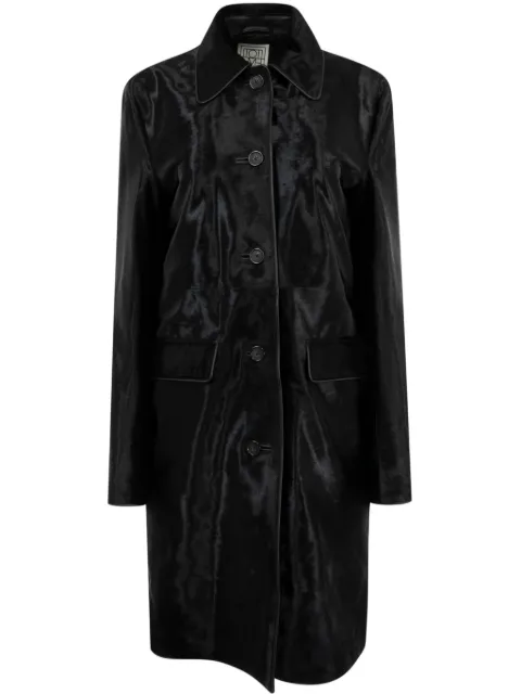 TOTEME pony-hair coat Black 251WRO1812LE0066001