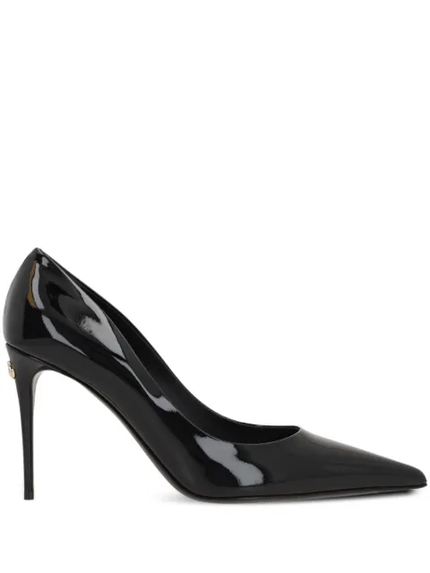 Dolce & Gabbana patent leather Cardinale pumps Black CD1860A1471