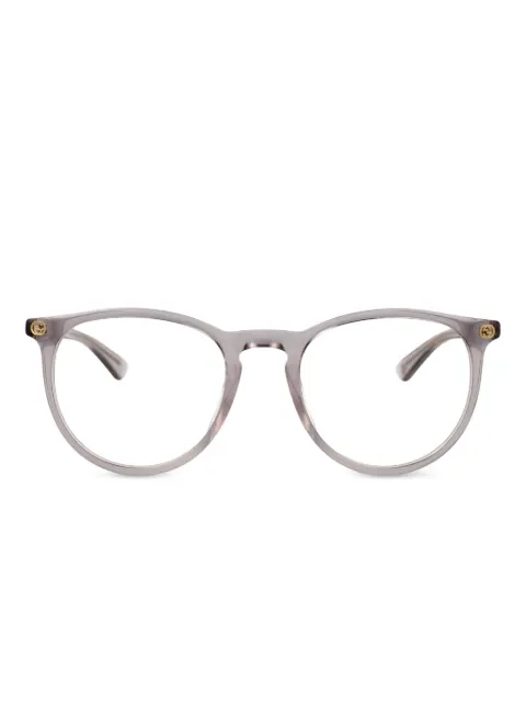 Gucci Eyewear round-frame glasses Grey GG0027O011