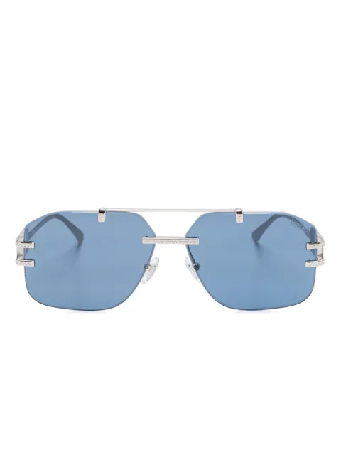Versace Eyewear pilot-frame sunglasses Silver VE2275100080