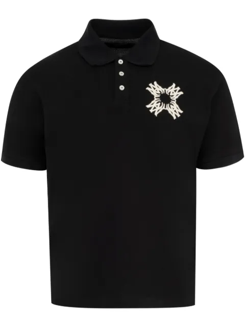 AMIRI embroidered polo shirt Black AMJYPO1011