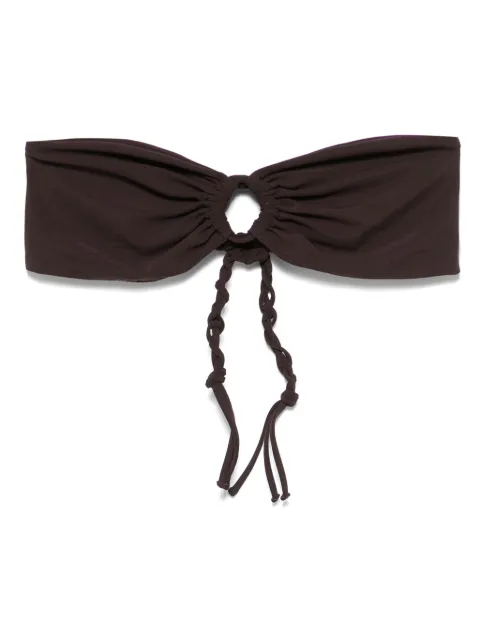 Jil Sander strapless bikini top Brown J40BR0003J20011