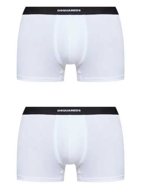 DSQUARED2 logo-jacquard boxer shorts (pack of two) White DCX210070ISA01