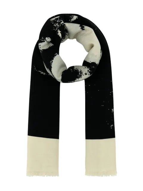 Alexander McQueen skull-print scarf Black 8147693643Q