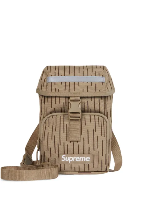 Supreme logo-patch camera bag Neutrals SU25013