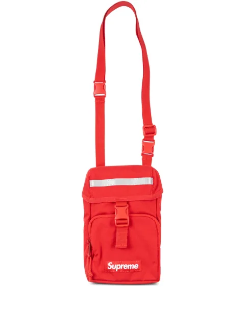 Supreme logo-patch camera bag Red SU25014