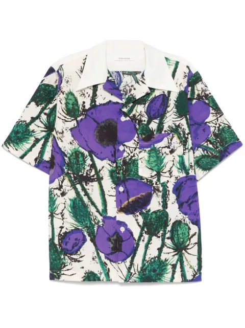 Wales Bonner floral-print shirt Purple MS25SH08CO06