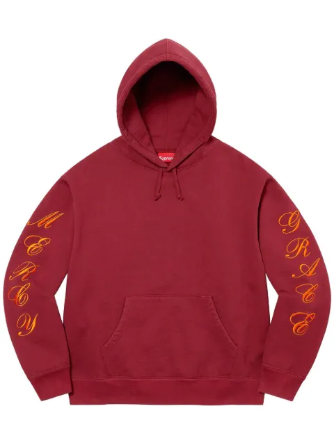 Supreme Patches Spiral hoodie Red SU25004