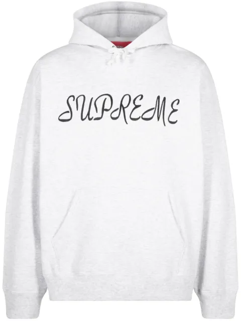 Supreme Script hoodie Grey SU999