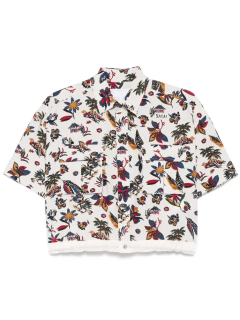 sacai floral-print shirt Grey 2507728