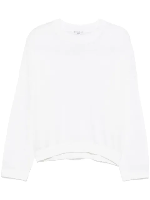 Brunello Cucinelli sequin-embellished sweater White M10550210CJ159
