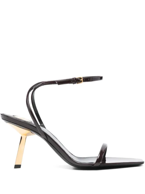 Saint Laurent 75mm Lee sandals Brown 8066571TV00