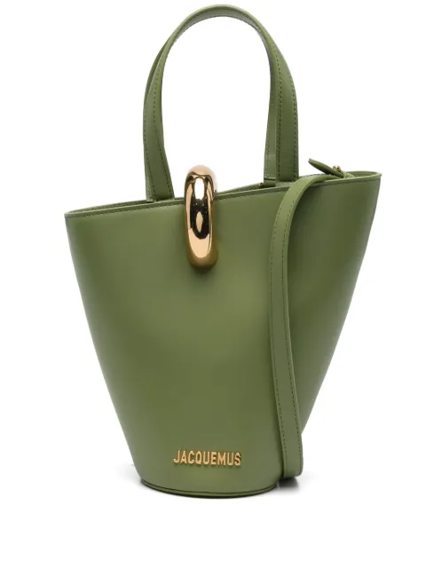 Jacquemus The small Bambola bucket bag Green BAW00389AC01C01
