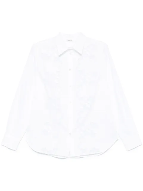 P.A.R.O.S.H. embroidered shirt White D381222CIOCCOLATO