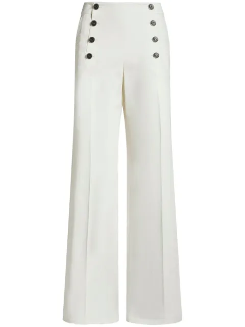 ETRO buttoned palazzo pants White WREA004099TUEG0