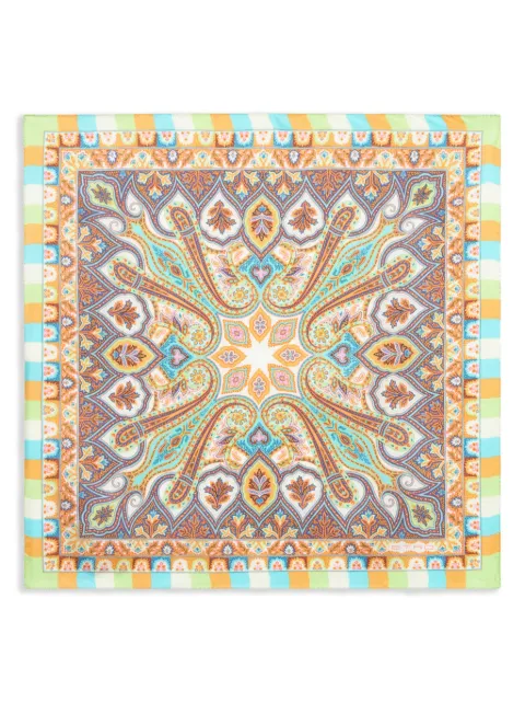 ETRO floral-print handkerchief Green MAUA0004AK826