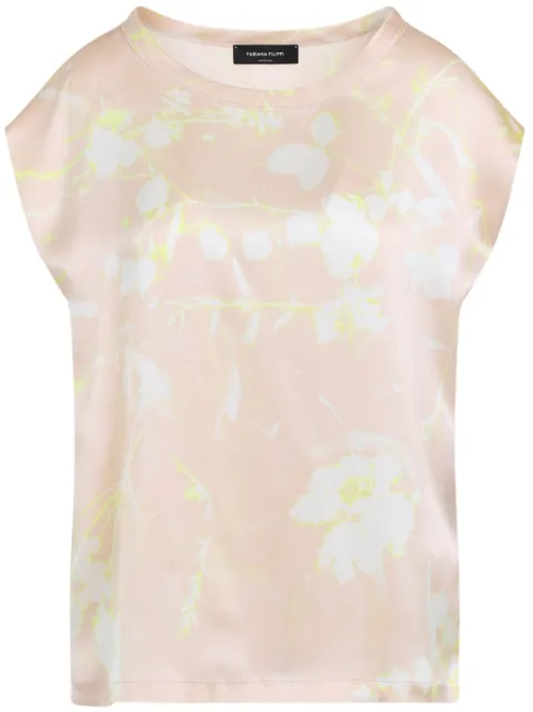 Fabiana Filippi printed silk blouse Pink TPD265F465D827